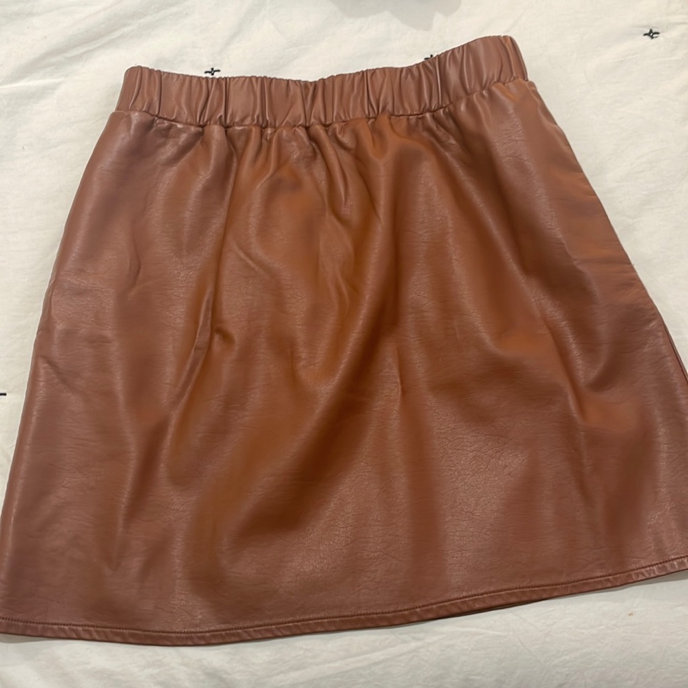 Vegan leather skirt